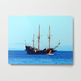 El Galeon Andalucia Metal Print | Marine, Transportation, Sail, Color, Boat, Ship, Photo, Hdr, Other, Vessel 
