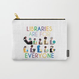 Epic Rainbow #LAFE with #BLM Carry-All Pouch | Hafuboti, Graphicdesign, Pride, Inclusion, Rainbow, Libraries, Diversity, Representation, Lafe, Disabilities 