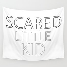 Scared Little Kid Wall Tapestry