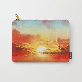 Sunset In The Clouds Carry-All Pouch | Sunset, Sky, Decor, Debipeters, Beachhouse, Digital, Vacationhouse, Landscape, Painting, Beachdecor 