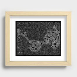 the mole's hyperacidity | black Recessed Framed Print