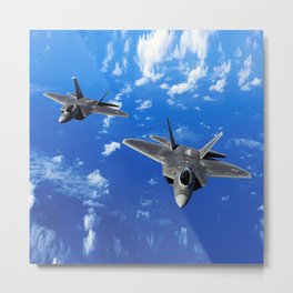 F-22 Raptor Metal Print