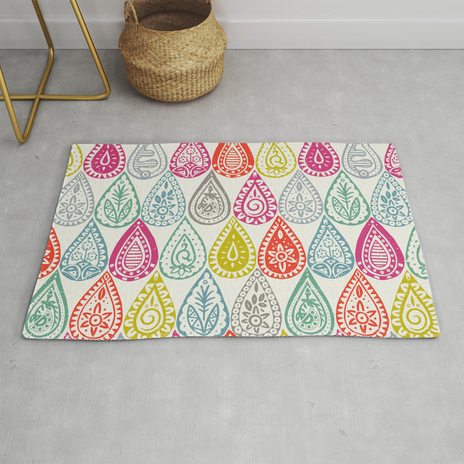 Indian Raindrops Rug By Sharonturner Society6