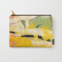 landscape abtract - paysage jaune Carry-All Pouch | Mountains, Evening, Spring, Modern, Landscape, Mustard, Decor, Curry, Interior, Summer 