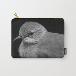 Bird - Furnarius Rufus Carry-All Pouch | Animal, Photo, Nature, Black and White 