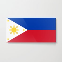 Flag of Philippines -Pilipinas,Filipinas,filipino,pinoy,pinay,Manila,Quezon Metal Print | Visayas, Manila, Visayan, Bicolano, Pinoy, Philippine, Philippines, Caloocan, Davao, Quezon 