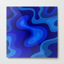 Blue Abstract Art Colorful Blue Shades Design Metal Print | Design, Abstractpainting, Background, Blueart, Gifts, Blueabstract, Abstractprints, Abstractdesign, Darkblue, Mix 