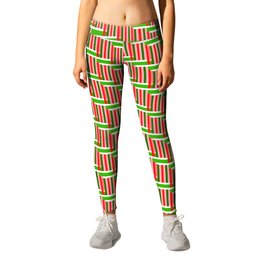 Ralph's Brown Red and Green Leggings | Grafic, Green, Fun, Christmas, Brown, Pattern, Graphicdesign, Red 