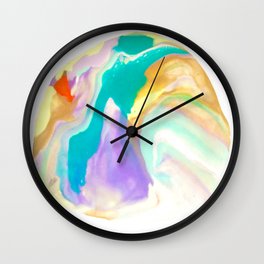 Deep Sea Colorful Surprises Marbling Wall Clock | Backtoschool, Hsnartist, Popart, Travel, Rainbow, Figurative, Anoellejay, College, Alicianoellejones, Aliciajones 