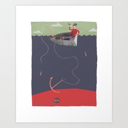 catch of the day Art Print
