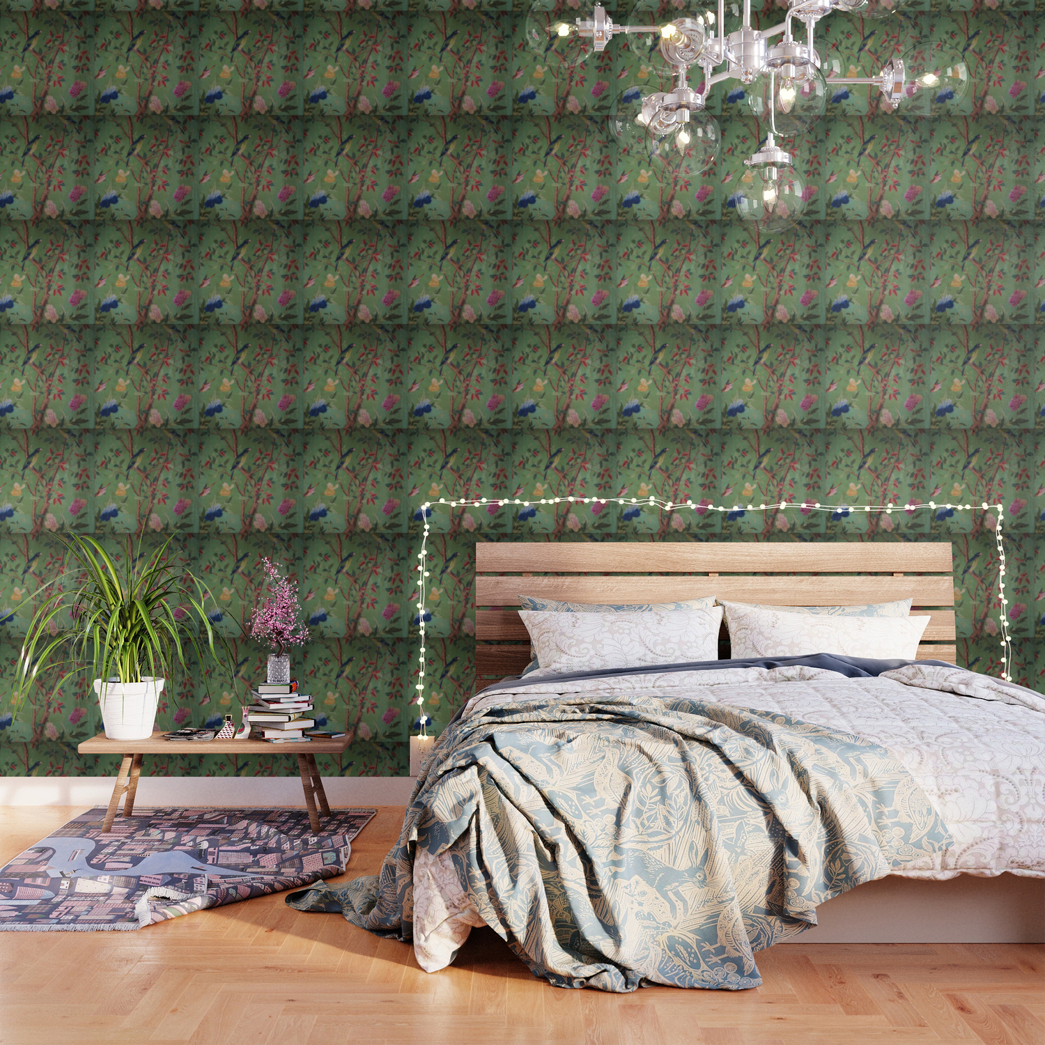 Green Dream Chinoiserie Wallpaper By Thechinoiseriepavillion