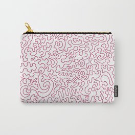 Panacea No. 7 (Red Coral) Carry-All Pouch | Markerart, Natureforms, Continuousline, Abstract, Drawing, Coral, Ink Pen 