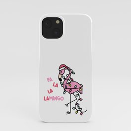 Christmas Flamingo iPhone Case