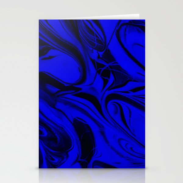 Black And Blue Swirl Abstract Blue And Black Mixed Paint