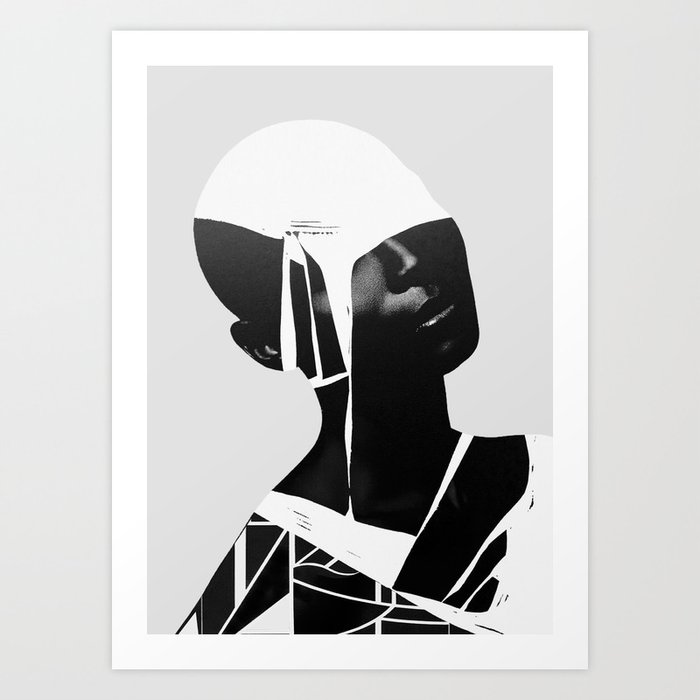 Abstract Portrait Art Print By Dada22 Society6