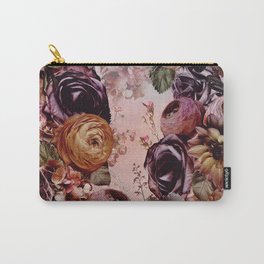 Vintage & Shabby Chic - Real Flower Fall Garden Carry-All Pouch | Botanical, Fall, Nautre, Rose, Real, Pattern, Garden, Autumn, Cottagecore, Flower 