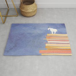 Goat on a Cliff Rug