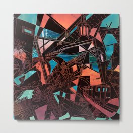 Mima Kojima Metal Print | Architecture, Abstract, Curated, Illustration, Collage 