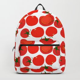 Tomato Harvest Backpack | Vine, Pattern, Illustration, Painting, Cooking, Eat, Fresh, Garden, Farm, Leannesimpson 