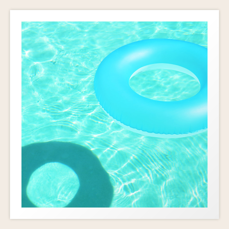 Pool Rings In Palm Springs Abstract Minimalist Photography Art Print By Madebygak Society6