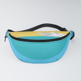 Paper boat in the sea Fanny Pack