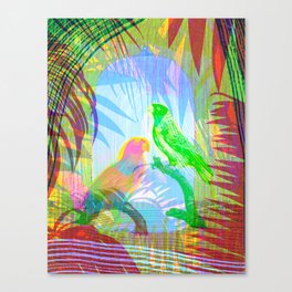 A couple of parrots Canvas Print