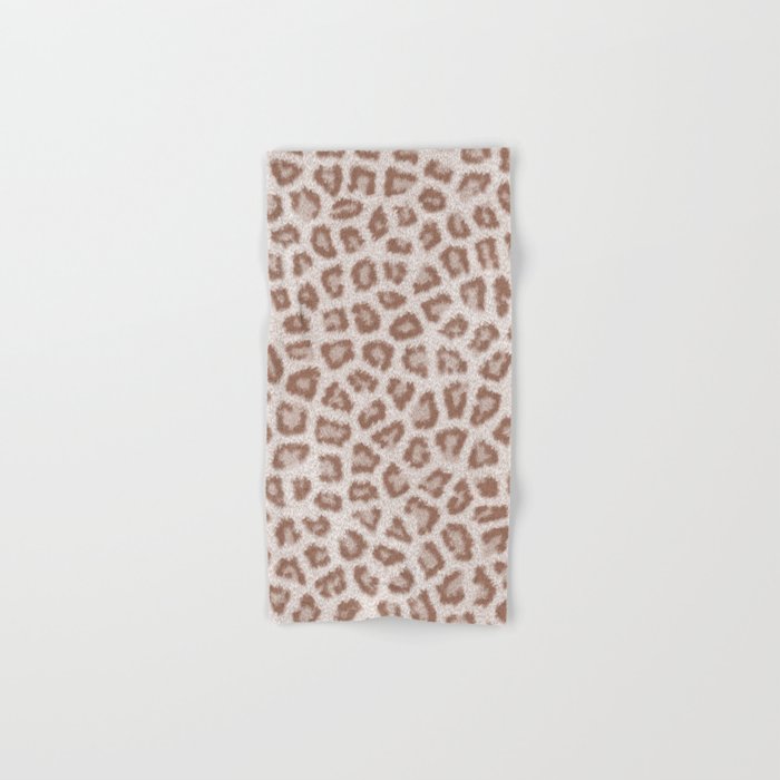 Abstract hipster brown white cheetah animal print Hand & Bath Towel by Pink  Water | Society6
