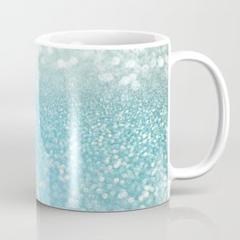 Mermaid Sea Foam Ocean Ombre Glitter Coffee Mug | Graphic Design, Glitter, Painting, Mermaid, Lights, Ocean, Glittery, Pattern, Metal, Metalic 