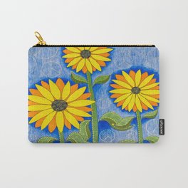 Stand Strong Carry-All Pouch | Drawing, Flowerart, Sunflowerwallart, Sunflowerart, Sunflowerbarstools, Sunflowersunshades, Sunflowerdrawings, Sunflowerstationary, Ink Pen, Sunflowercurtains 