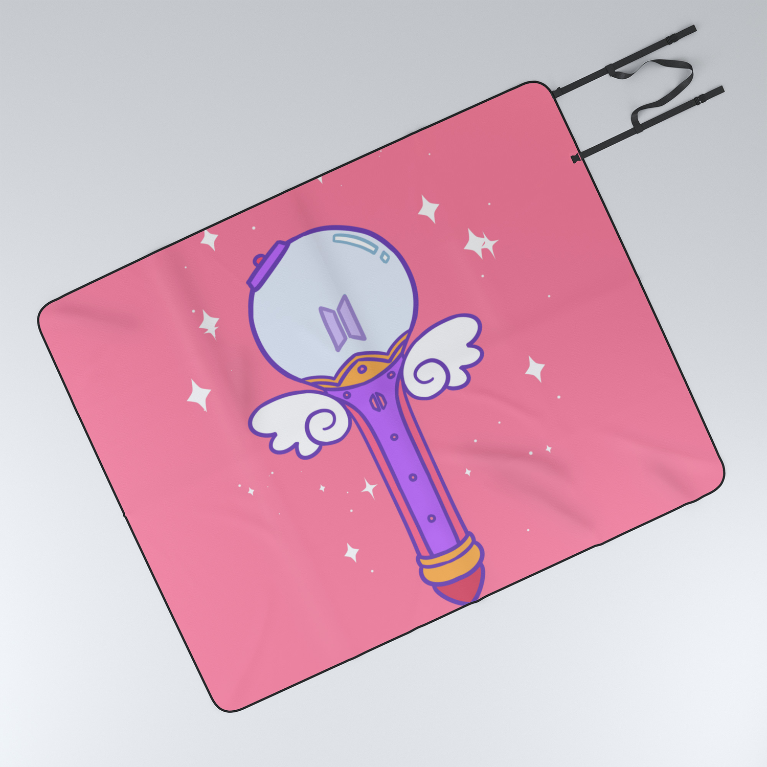 Bts Army Bomb Wand Picnic Blanket By Oricca Society6
