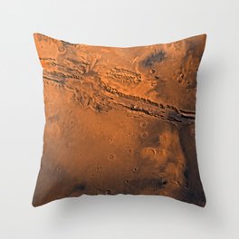 Valles Marineris, Mars Throw Pillow