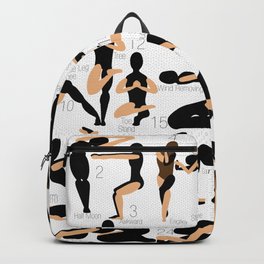 Namaste White Backpack | Graphicdesign, Bikram, Poses, Yoga, Digital 