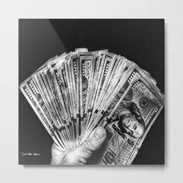 Money - Black And White Metal Print | Davidblairstudios, Satire, Modern, Sublime, Photoart, Bills, Black And White, Davidblair, Artistic, Graphics 