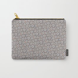 Circles Pattern -Tobiko #abstract Carry-All Pouch | Navy, Graphicdesign, Beige, Salmon, Saturated, Abstract, Tobiko, Fishroe, Pattern, Vector 