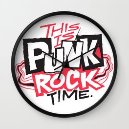 This is Punk Rock Time. Wall Clock | Punk, Lettering, Typography, Graphicdesign, Curated, Resist 