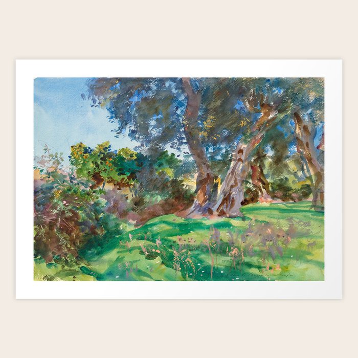 John Singer Sargent "Olive Trees, Corfu" Art Print by Alexandra_Arts Society6