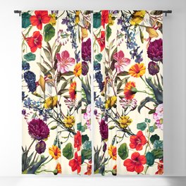 Magical Garden V Blackout Curtain | Leaves, Summer, Boho, Tropical, Floral, Painting, Botanical, Nature, Magical, Hippie 
