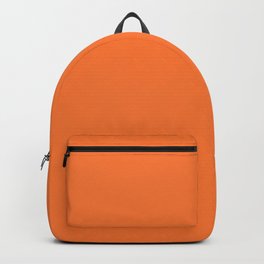 Orange Peel Solid Color Block Backpack | Tropical, Noprint, Tangerine, Orange, Nopattern, Rusty, Plain, Block, Bright, Solid 