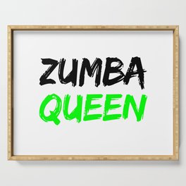 Zumba Queen (Green) Serving Tray