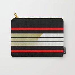 TEAM COLORS 5  Carry-All Pouch | Black And White, Teamcolors5, Goldred, Beckybetancourt, Pattern, Graphicdesign, Digital 