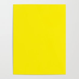 Canary Yellow Poster