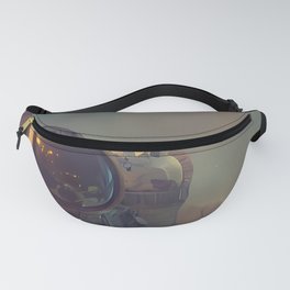 Space Astronaut / Cosmonaut | Sci-fi Spaceman Art | Retro Outer Space Painting Fanny Pack
