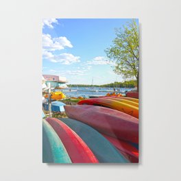Minneapolis Canoes | Travel Photography | Minnesota Metal Print | Travel, Canoes, Outdoors, Boho, Minnesota, Canoeing, Nature, Vibrant, Sailboats, Aesthetic 