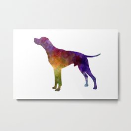 English Pointer in watercolor Metal Print | Illustration, Pet, Dog, Painting, Art, Decorativeretro, Colorfull, Poster, Desing, Pop Art 