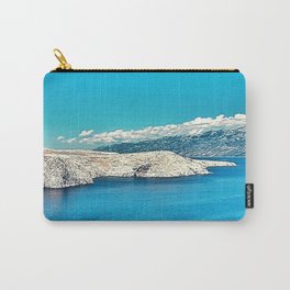 Rocky Island  Carry-All Pouch | Summer, Azure, Clouds, Photo, Travel, Mountain, Terrain, Sea, Rocky, Summery 