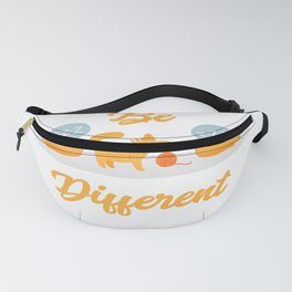 Funny Be Different cat cats animal lovers Fanny Pack