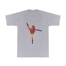 Girl competing.Rhythmic gymnastics in watercolor 06 T Shirt | Competing, Sport, Illustration, Girl, Decorative, Watercolor, Competition, Olympic, Rhythmic, Graphicdesign 