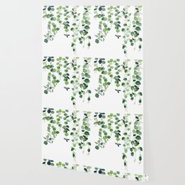 Eucalyptus Watercolor 2  Wallpaper | Gift, Spring, Evergreen, Botanical, Floral, Curated, Xmas, Plant, Green, Girly 
