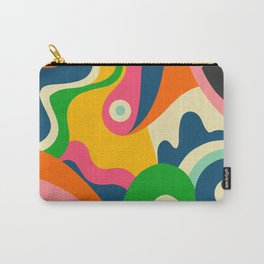 Colorful Mid Century Abstract  Carry-All Pouch | Modern, Prganic, Retro, Shapes, Midcenturymodern, Bohemian, Midcentury, Colorful, Bahaus, Abstract 