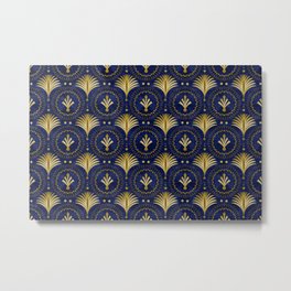 Art Deco Blue And Gold Luxury Metal Print | Sparkle, Graphicdesign, Gatsby, Stylemoderne, Luxury, 1920S, Nostalgic, Modernism, Sophisticated, Elegance 